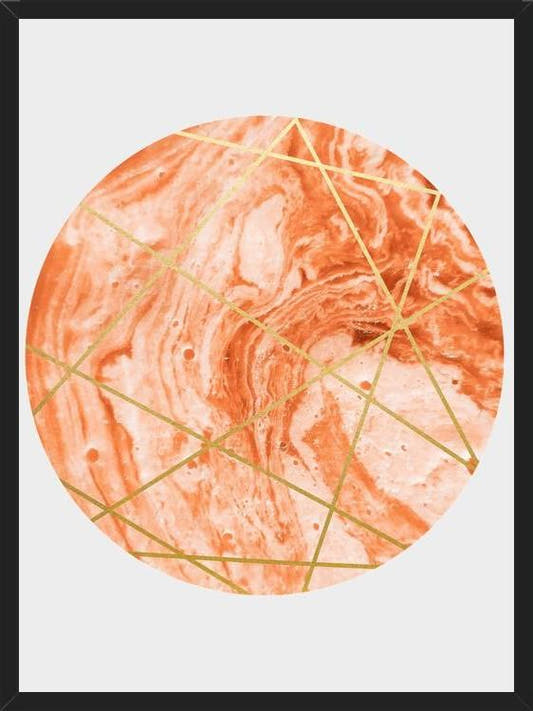 Cuadro Peach Sphere