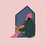 Canvas Mujer en casa