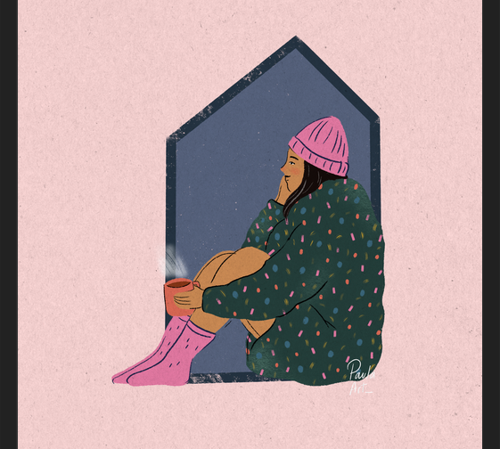 Cuadro Mujer en casa