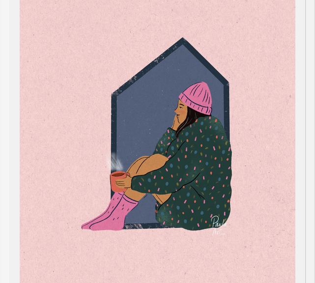 Cuadro Mujer en casa