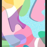 Cuadro Memphis Organic Shapes
