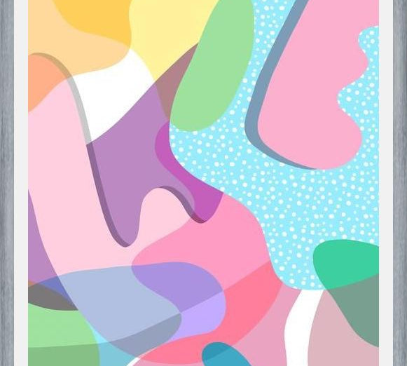 Cuadro Memphis Organic Shapes
