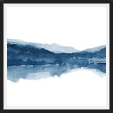 Cuadro Navy blue watercolor landscape