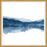Cuadro Navy blue watercolor landscape