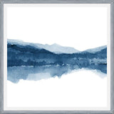 Cuadro Navy blue watercolor landscape