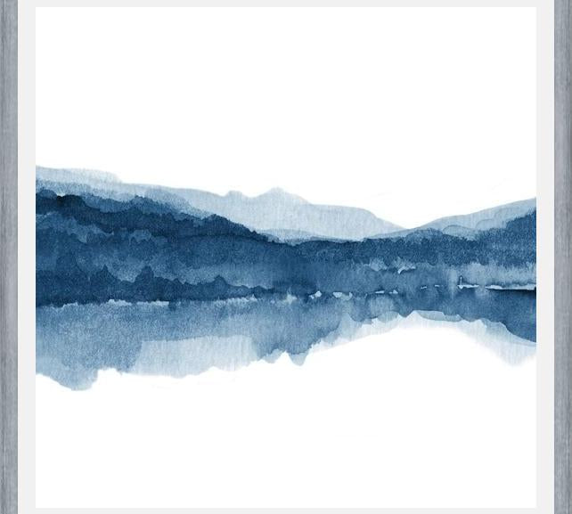 Cuadro Navy blue watercolor landscape