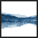 Cuadro Navy blue watercolor landscape