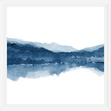 Cuadro Navy blue watercolor landscape