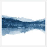 Cuadro Navy blue watercolor landscape