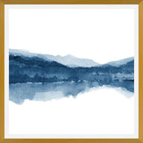 Cuadro Navy blue watercolor landscape