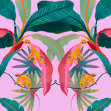 Canvas Tropical Rosa