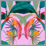Cuadro Tropical Rosa