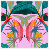 Cuadro Tropical Rosa