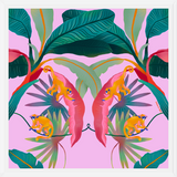 Cuadro Tropical Rosa