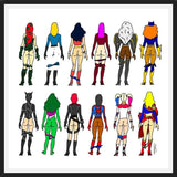 Cuadro Superheroine Butts