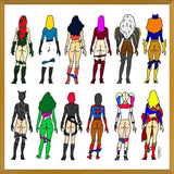 Cuadro Superheroine Butts