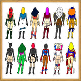 Cuadro Superheroine Butts