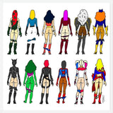 Cuadro Superheroine Butts