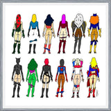 Cuadro Superheroine Butts