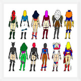 Cuadro Superheroine Butts