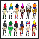 Cuadro Superheroine Butts
