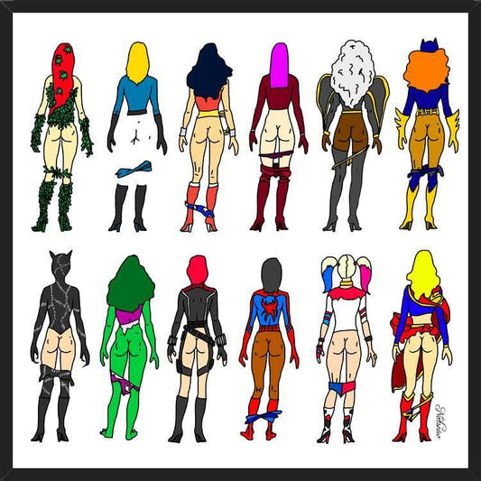 Cuadro Superheroine Butts
