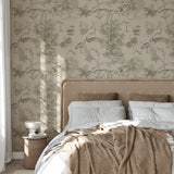 Papel Mural Vintage Nature Green