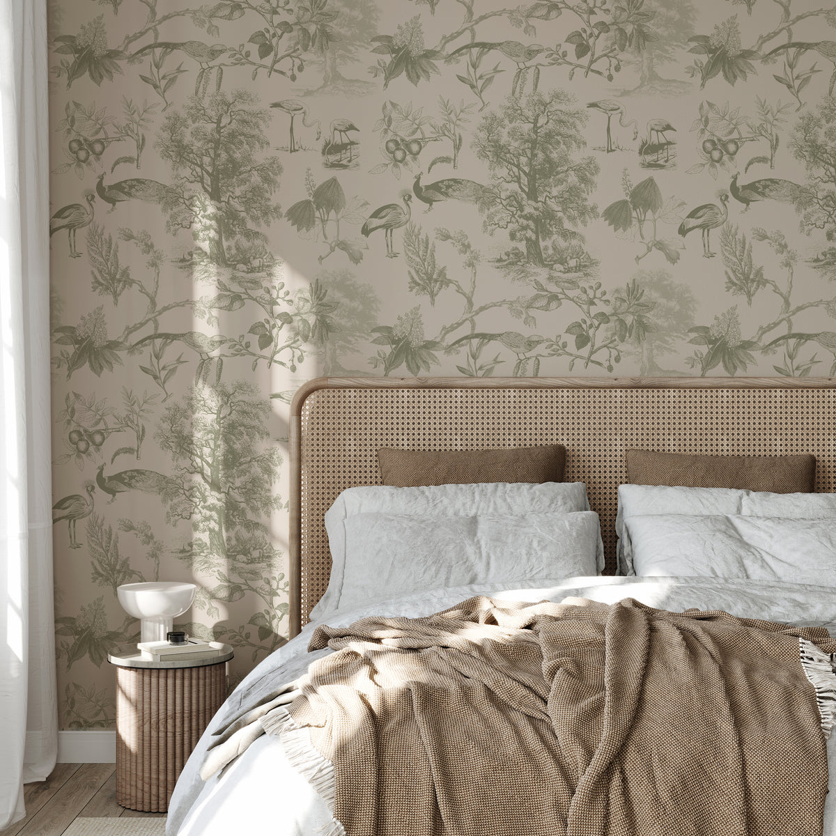 Papel Mural Vintage Nature Green