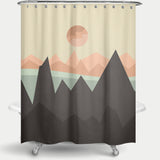 Cortina de Baño Geometric landscape 03