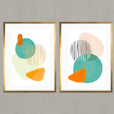 Set de Cuadros Beauty Shapes I y II
