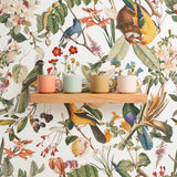 Papel Mural Floral and Birds XXXII