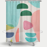 Cortina de Baño Organic Bold Rounded Shapes