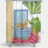 Cortina de Baño Royal Cats, Moroccan Architecture Greece