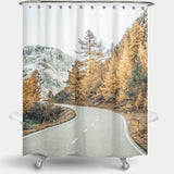 Cortina de Baño Snow and Golden Pine