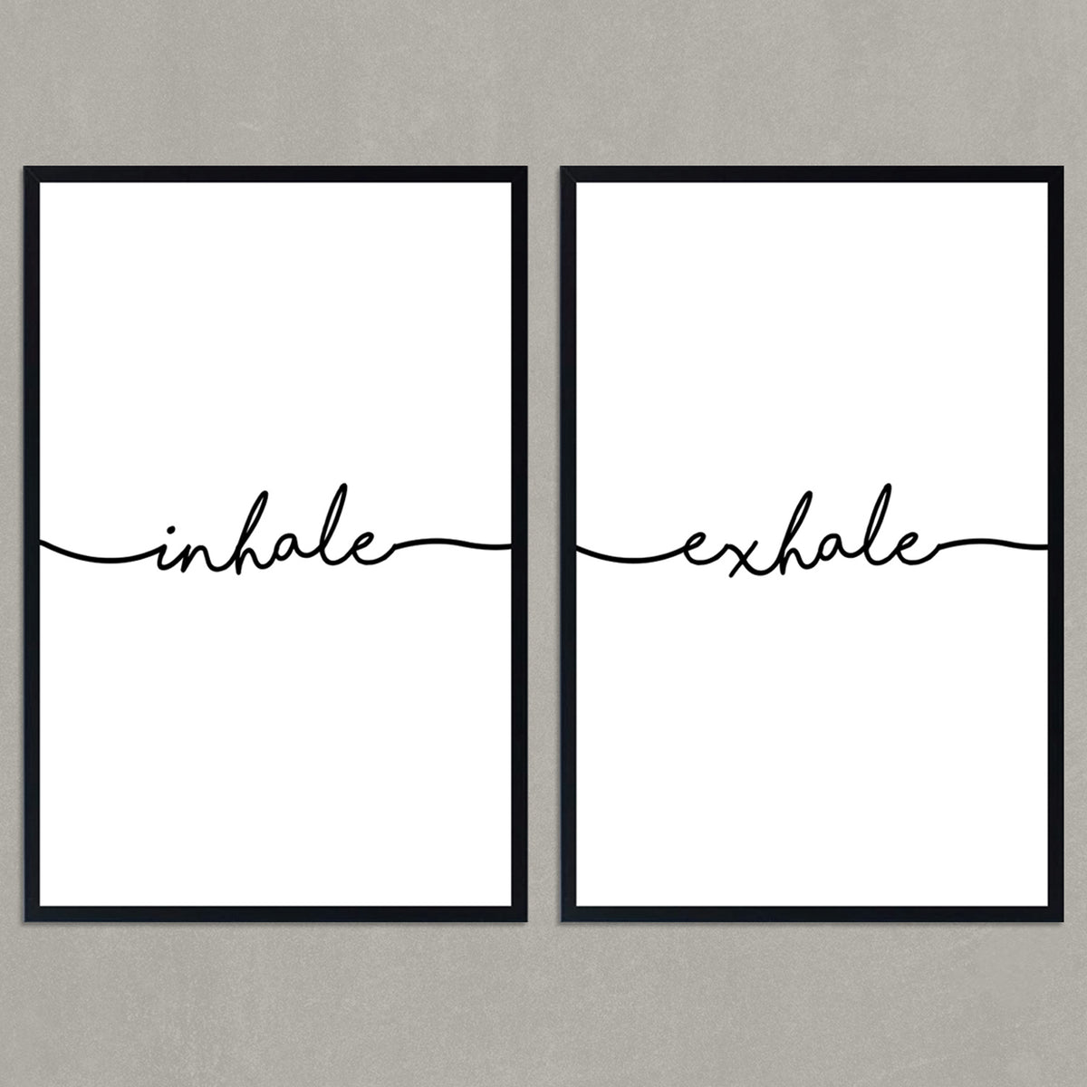Set de Cuadros Inhale y Exhale