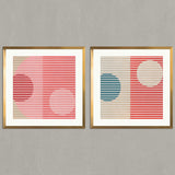 Set de Cuadros Stripes and Circles