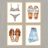 Set de Cuadros Beach Clothes