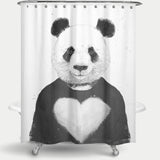 Cortina de baño Lovely Panda