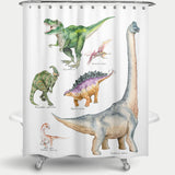 Cortina de Baño dinos