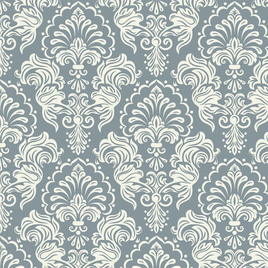 Papel Mural Blue Damask
