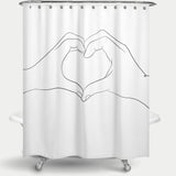 Cortina de Baño Hands series - I love you