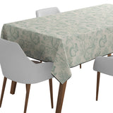 Mantel de Hule Dulce Bosque verde agua