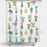 Cortina de Baño Cacti Land