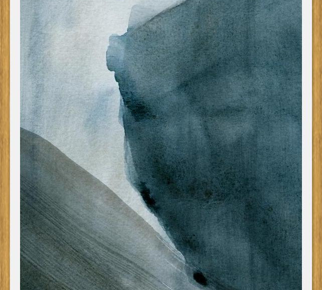 Cuadro Full moon - Indigo blue