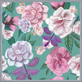 Cuadro Basil Flowers and Roses Pattern