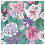 Cuadro Basil Flowers and Roses Pattern