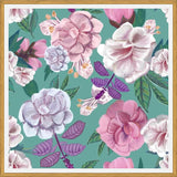 Cuadro Basil Flowers and Roses Pattern