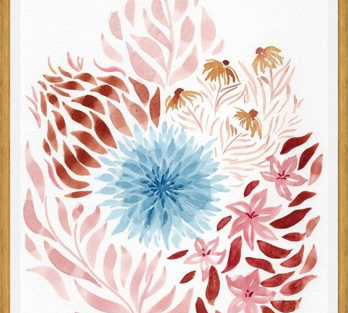 Cuadro Conjunto de flores