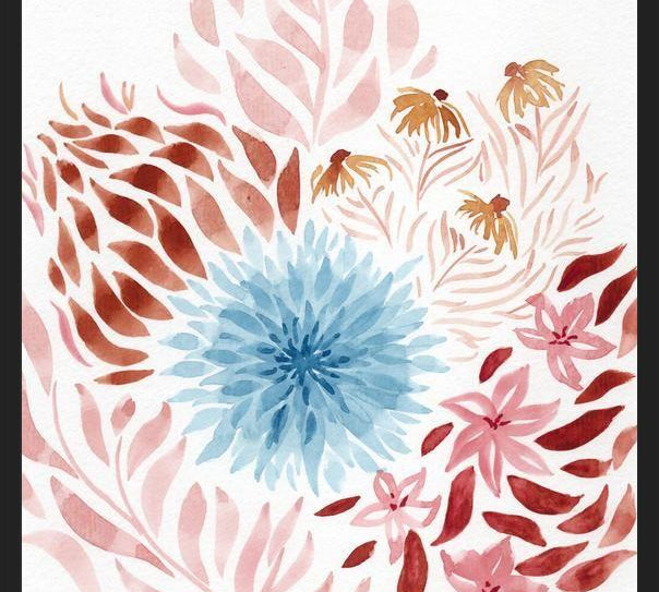 Cuadro Conjunto de flores