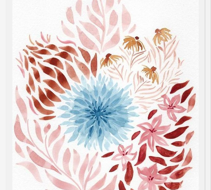 Cuadro Conjunto de flores